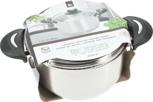 Casserole, 20 cm, 2,7L