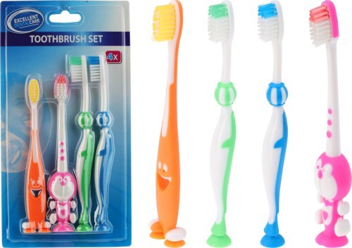 Set de 4 brosses Ã  dents enfant